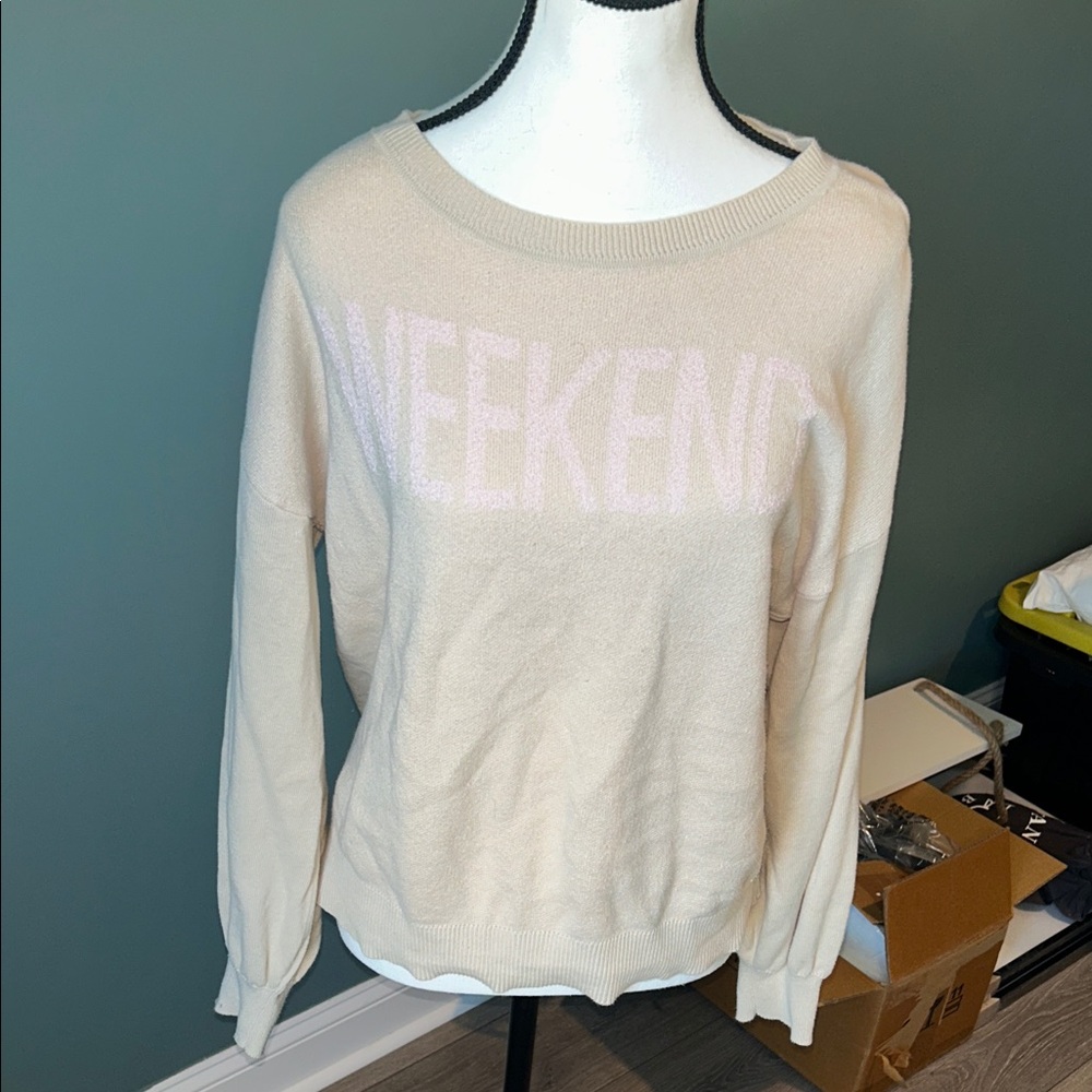 LOFT Cream 'Weekend' Sweater
